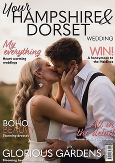Cover of the July/August 2024 issue of Your Hampshire & Dorset Wedding magazine