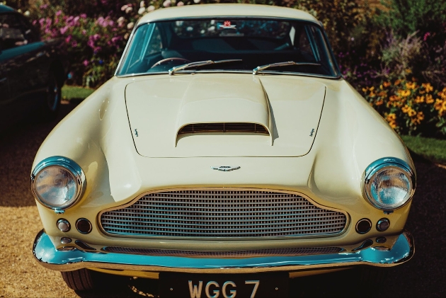 pale yellow Aston Martin DB5