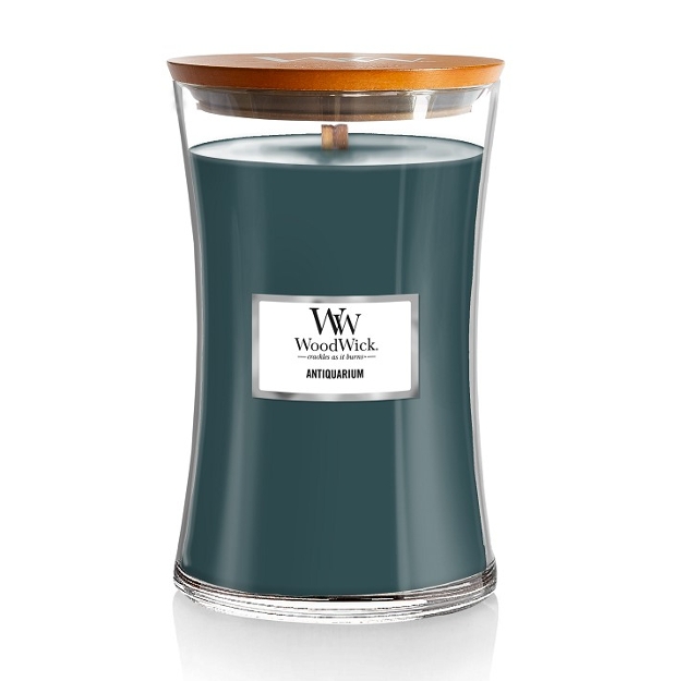 Woodwick medium jar in dark blue