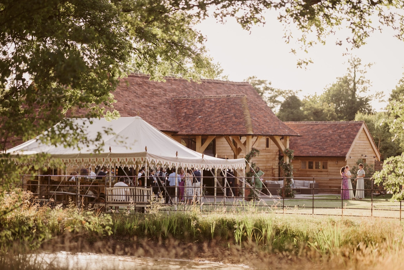 The exterior of Somersbury Barn