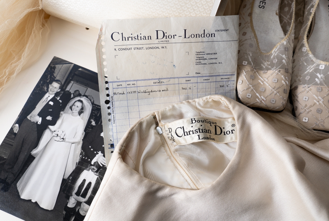 A vintage Dior dress being sold be Bellmans Fine Art Auctioneers